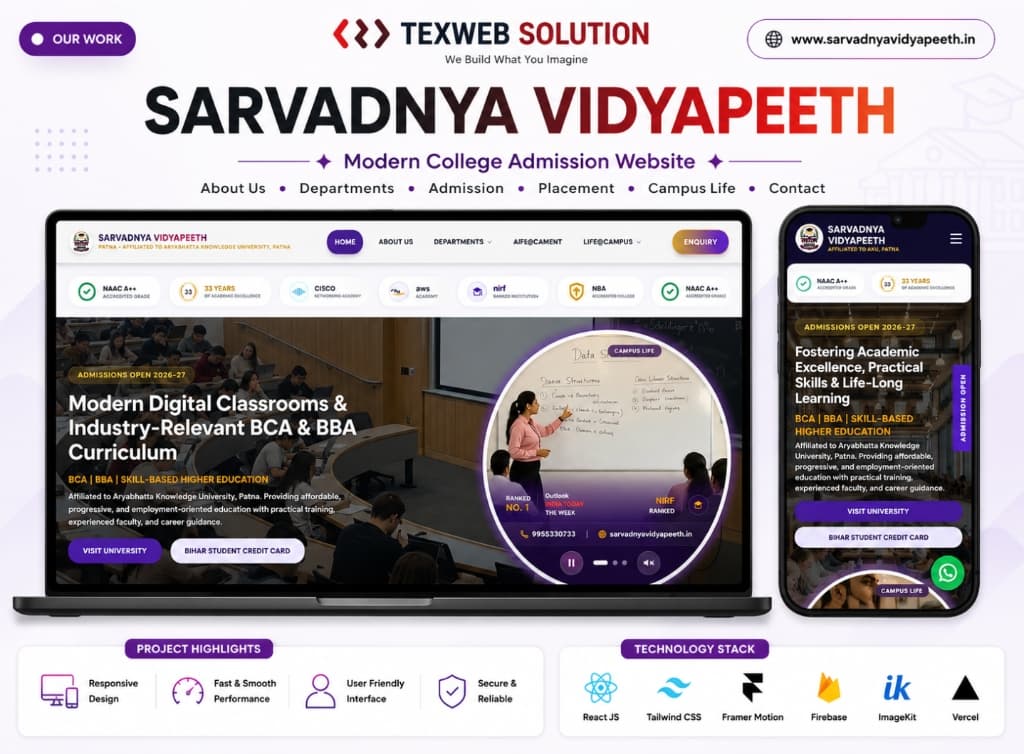 Sarvadnya Vidyapeeth : Modern College Admission Website