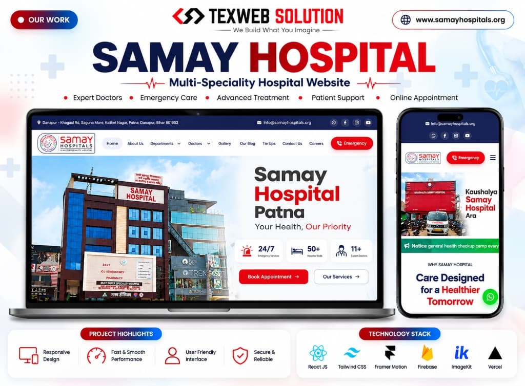 Samay Hospital : Multi-Speciality Hospital Website