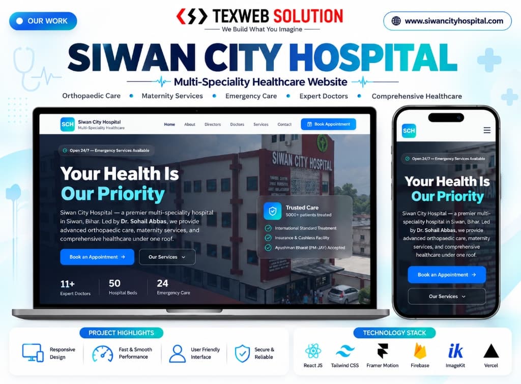 Siwan City Hospital : Premier Multi-Speciality Healthcare Website