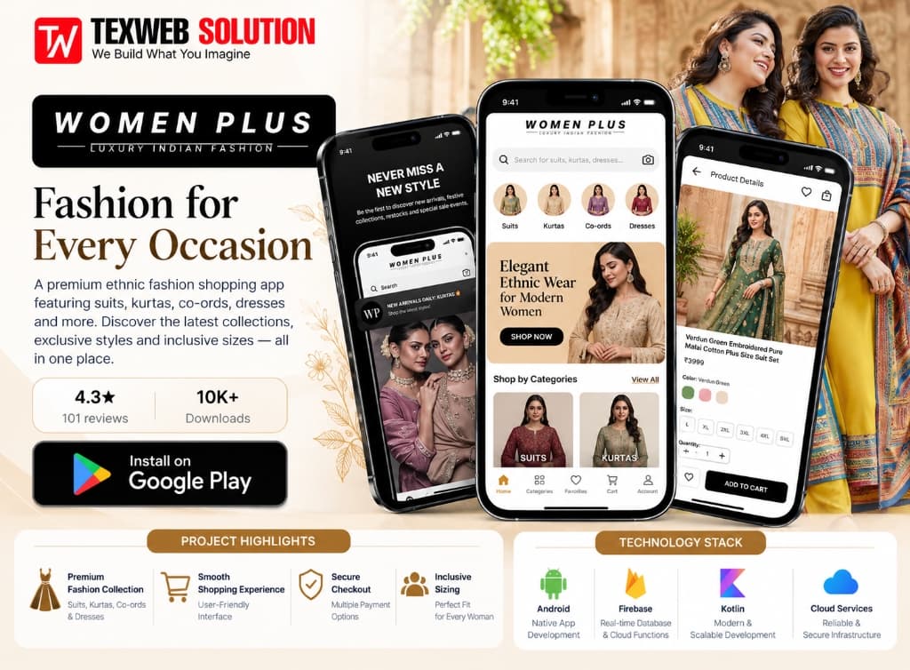 Women Plus : Luxury Ethnic Indian Fashion App